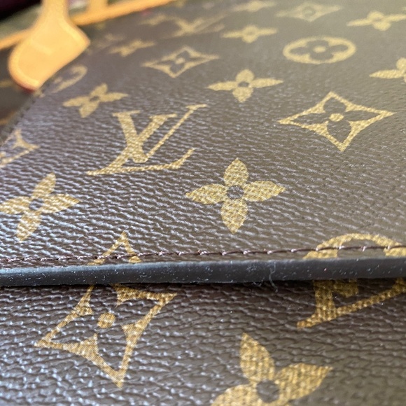 LOUIS VUITTON MONOGRAM NEVERFULL CLUTCH POUCH AUTHENTICATION * EXCELLENT - Picture 12 of 16